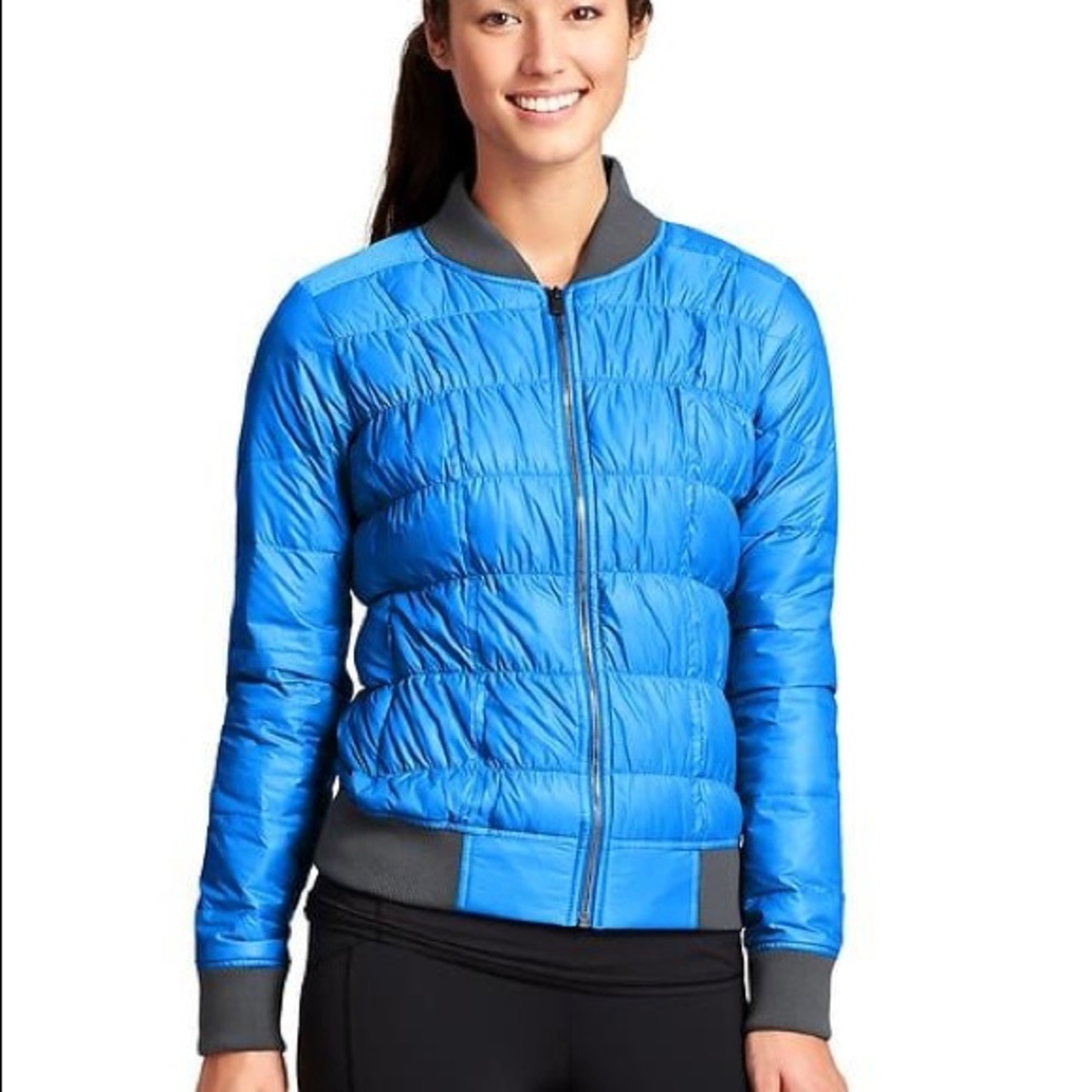 Athleta Dobby Down Bomber Jacket - Picture 6 of 6